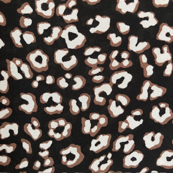 CeCe Leopard print v neck tie sleeve blouse M - Picture 3 of 8